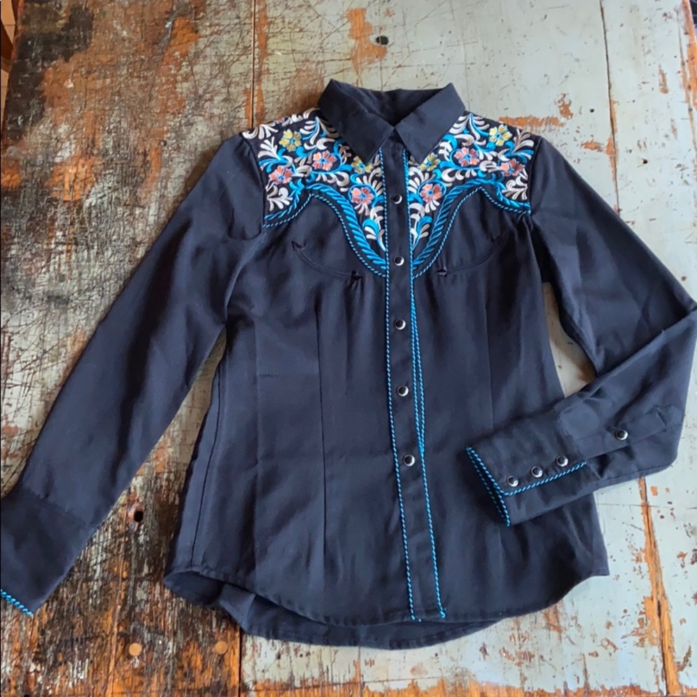 Panhandle Slim Retro Western Wear Shirt small